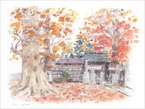 スケッチで描く常陸太田 ～沼田久雪 ポストカード原画展～