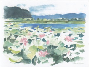 スケッチで描く常陸太田 ～沼田久雪 ポストカード原画展～